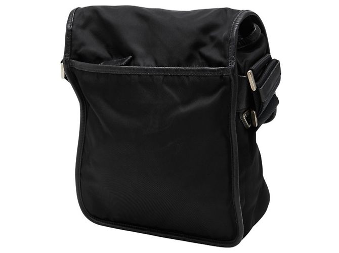 Prada Logo Crossbody Schultertasche Schwarz - Ansicht 2