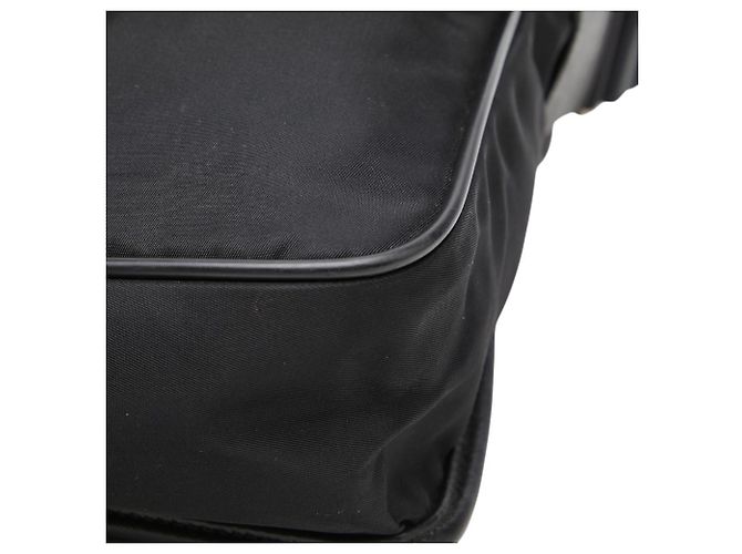 Prada Logo Crossbody Schultertasche Schwarz - Ansicht 4