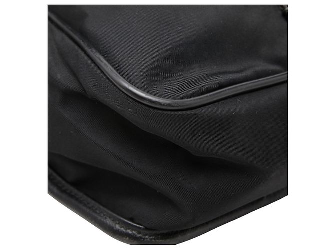 Prada Logo Crossbody Schultertasche Schwarz - Ansicht 5