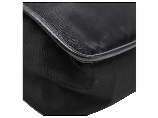 Prada Logo Crossbody Schultertasche Schwarz - Ansicht 7