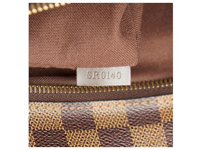 Borsa a tracolla Louis Vuitton Damier Brooklyn MM Marrone - vista 10