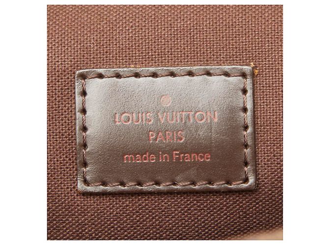 Borsa a tracolla Louis Vuitton Damier Brooklyn MM Marrone - vista 11
