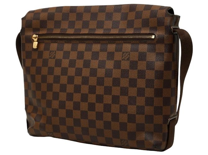 Borsa a tracolla Louis Vuitton Damier Brooklyn MM Marrone - vista 2