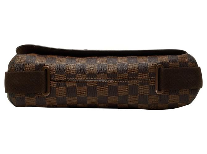 Borsa a tracolla Louis Vuitton Damier Brooklyn MM Marrone - vista 3
