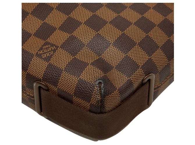 Borsa a tracolla Louis Vuitton Damier Brooklyn MM Marrone - vista 6