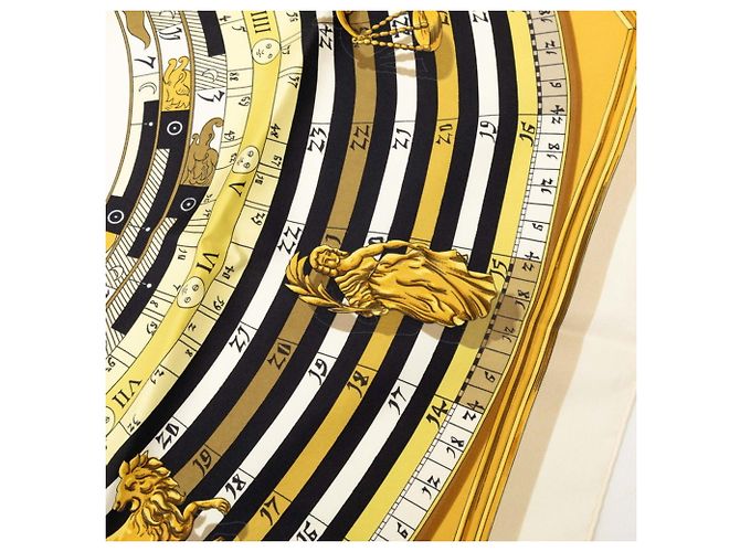 Hermès Hermes Carre 90 DIES ET HORE Astrology Scarf Multicolore Crudo - vista 5
