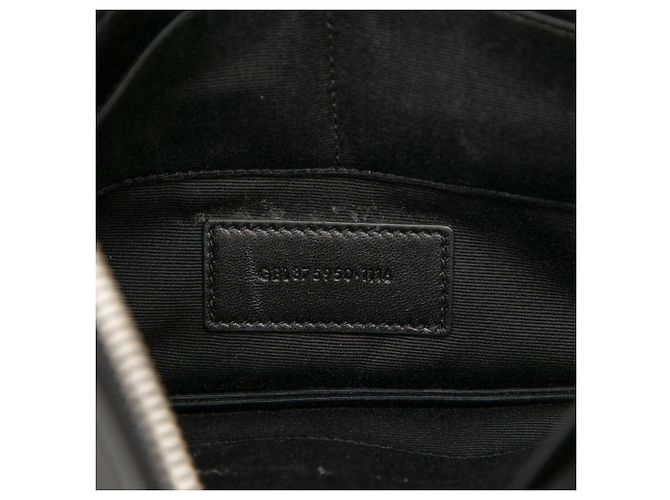 Clutch Saint Laurent con inserto glitterato Nero Multicolore - vista 5