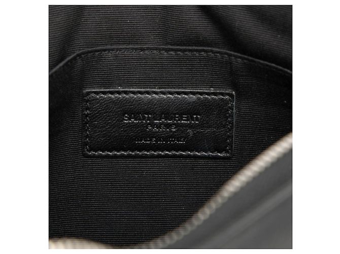 Clutch Saint Laurent con inserto glitterato Nero Multicolore - vista 6