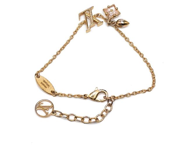 Bracciale Charm Monogram Flower Louis Vuitton D'oro - vista 3