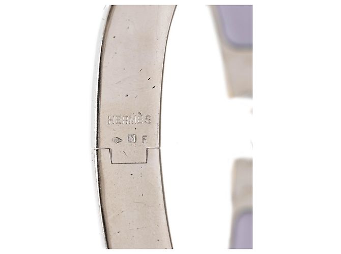 Hermès Pulseira Click H PM Hermes Prata Roxo - vista 4