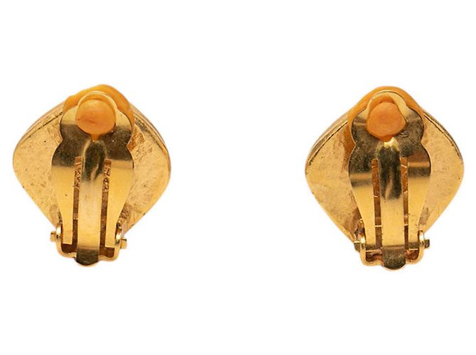 Orecchini a clip Vintage Chanel Coco Mark D'oro - vista 2