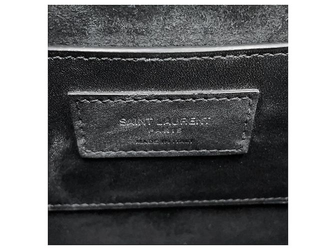 Borsa a tracolla in pelle nera Yves Saint Laurent Nero - vista 15