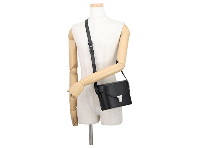 Borsa a tracolla in pelle nera Yves Saint Laurent Nero - vista 4
