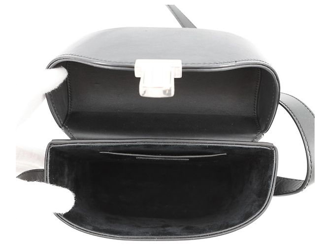 Borsa a tracolla in pelle nera Yves Saint Laurent Nero - vista 5