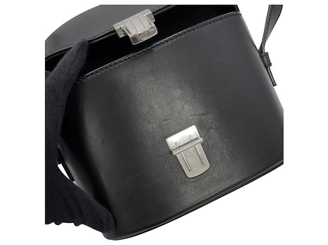 Borsa a tracolla in pelle nera Yves Saint Laurent Nero - vista 8