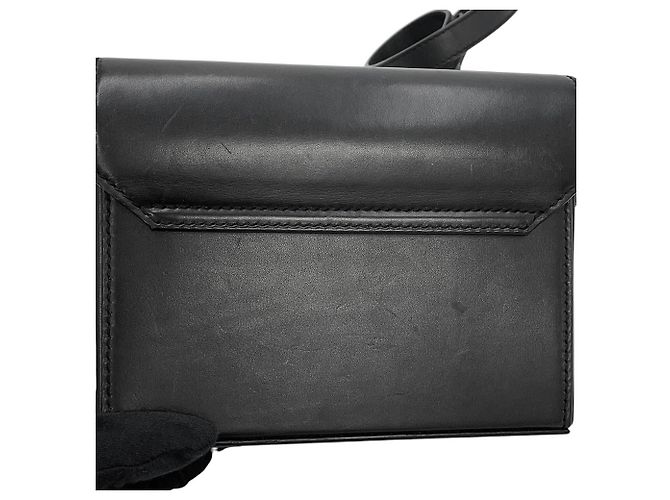 Borsa a tracolla in pelle nera Yves Saint Laurent Nero - vista 9