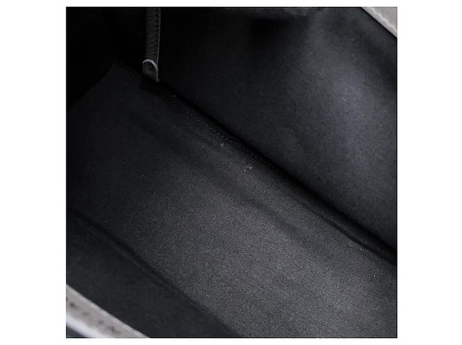 Borsa Tote Balenciaga in pelle e tela grigio scuro - vista 11