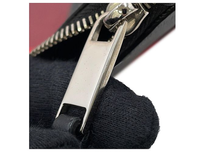 Clutch Christian Dior Homme Trotter Preto Vermelho - vista 11