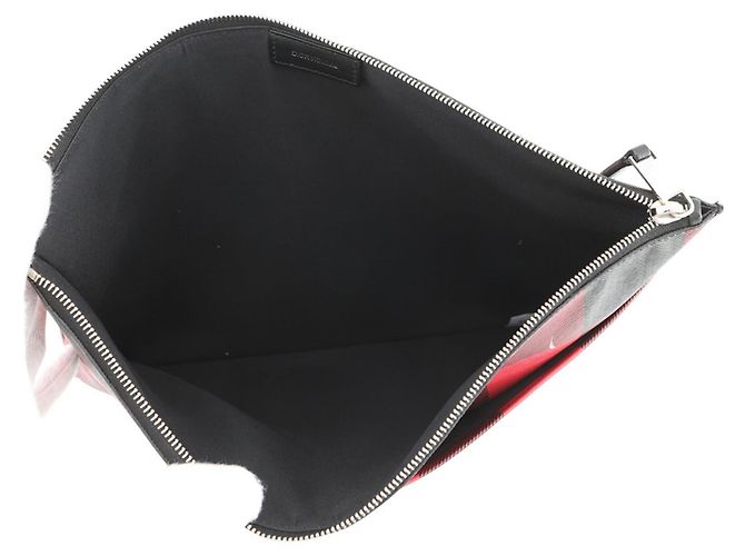 Clutch Christian Dior Homme Trotter Preto Vermelho - vista 5
