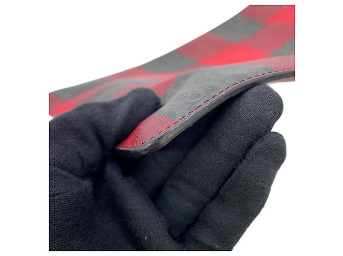 Clutch Christian Dior Homme Trotter Preto Vermelho - vista 8