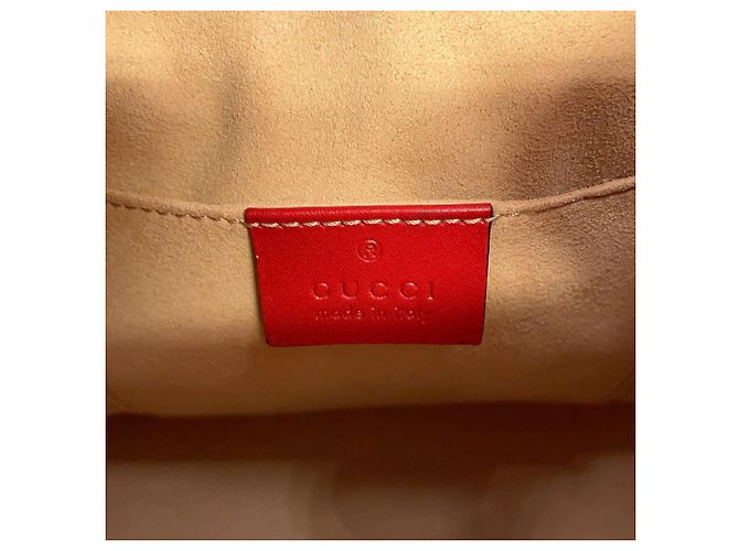 Zaino Gucci GG Marmont in pelle Rosso - vista 13