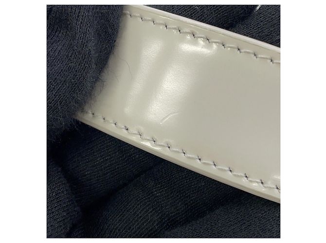 Bolsa de mão pequena em lona com recortes Salvatore Ferragamo Branco - vista 11