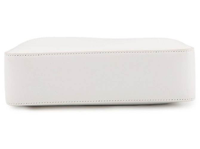 Bolsa de mão pequena em lona com recortes Salvatore Ferragamo Branco - vista 3