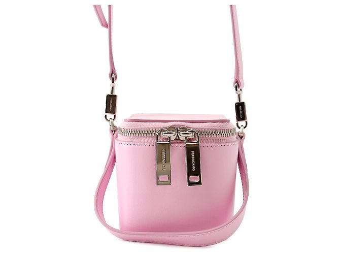 Borsa Micro Tote Salvatore Ferragamo Rosa - vista 3