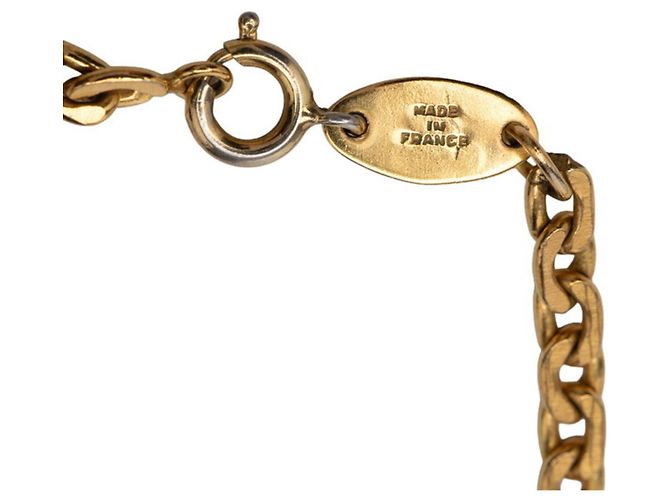 Timeless Collana con pendente Chanel Vintage placcata oro D'oro - vista 6