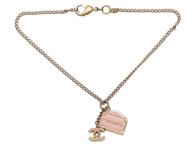 Pulsera Chanel Cambon Rosa Dorado - vista 2