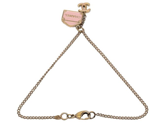 Pulsera Chanel Cambon Rosa Dorado - vista 3