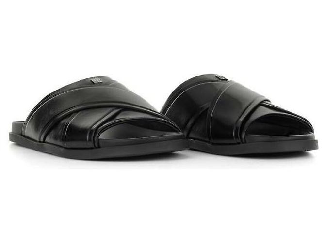 Givenchy Black Leather Slide Sandals - view 3