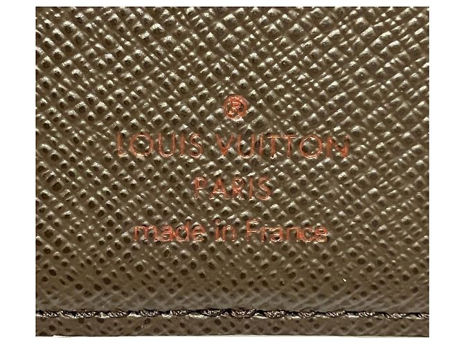 Louis Vuitton Porte Cartes Credit Damier Long Wallet Marrone - vista 4