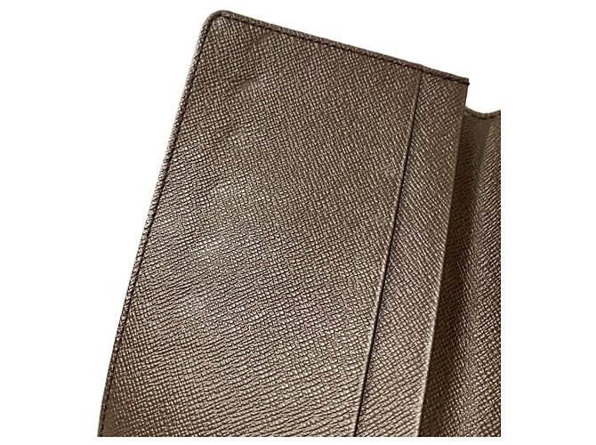 Louis Vuitton Porte Cartes Credit Damier Long Wallet Marrone - vista 9
