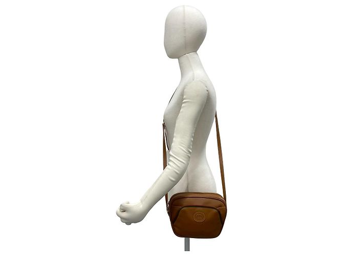 Borsa a tracolla in pelle Gucci Marrone - vista 3