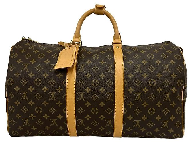 Bolso Boston Louis Vuitton Keepall 50 Monogram Castaño - vista 2