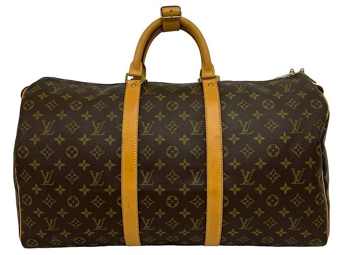 Bolso Boston Louis Vuitton Keepall 50 Monogram Castaño - vista 4