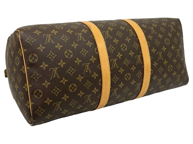 Bolso Boston Louis Vuitton Keepall 50 Monogram Castaño - vista 8