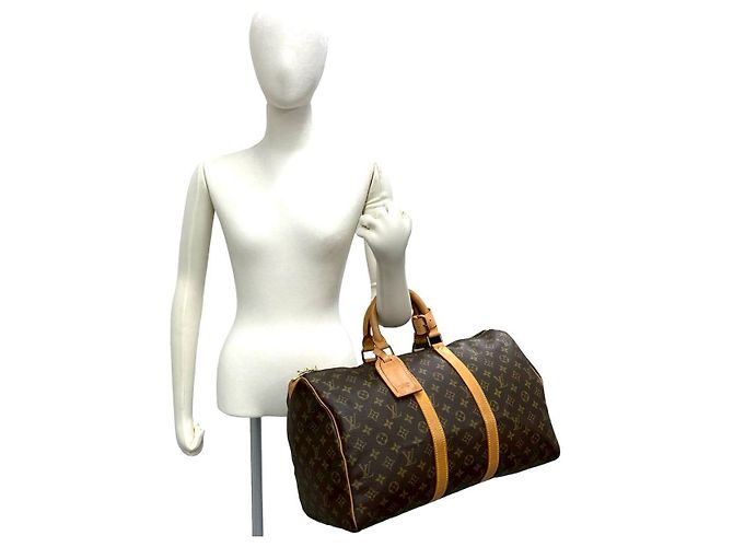 Borsa Boston Monogram Louis Vuitton Marrone - vista 3
