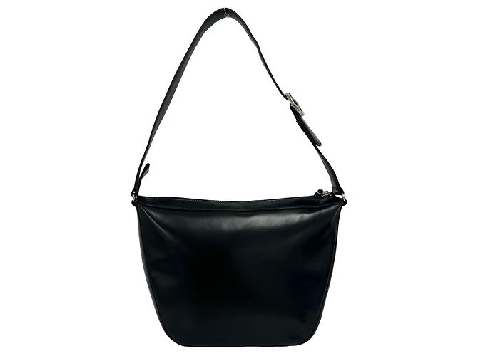 Borsa a tracolla in pelle e tela Burberry Nero - vista 4