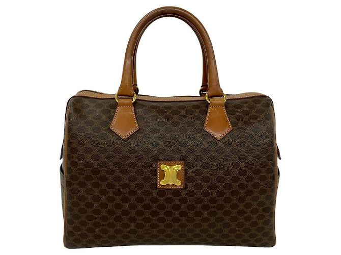 Céline Borsa a mano in pelle Macadam CELINE Marrone - vista 2