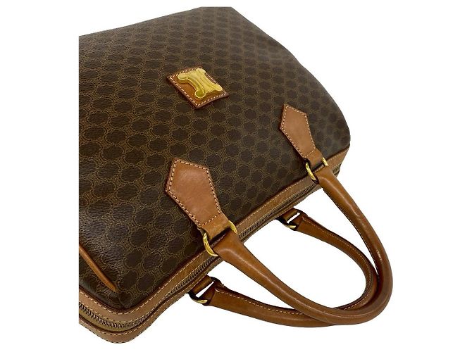 Céline Borsa a mano in pelle Macadam CELINE Marrone - vista 5
