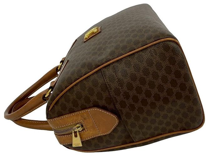 Céline Borsa a mano in pelle Macadam CELINE Marrone - vista 6