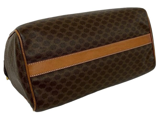 Céline Borsa a mano in pelle Macadam CELINE Marrone - vista 8