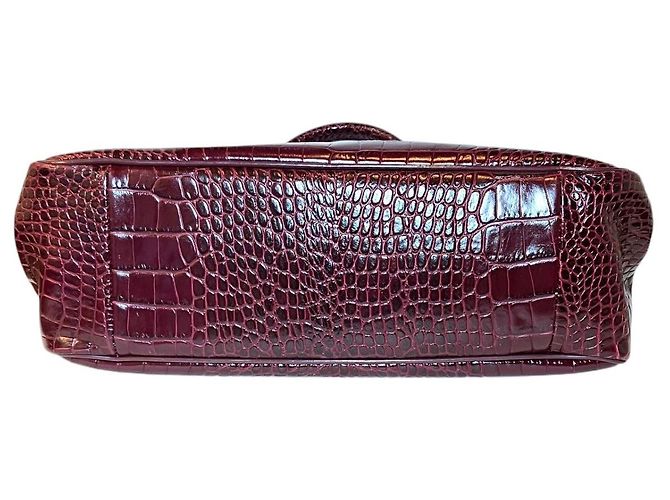 Borsa a mano Longchamp Roseau in pelle goffrata - vista 3