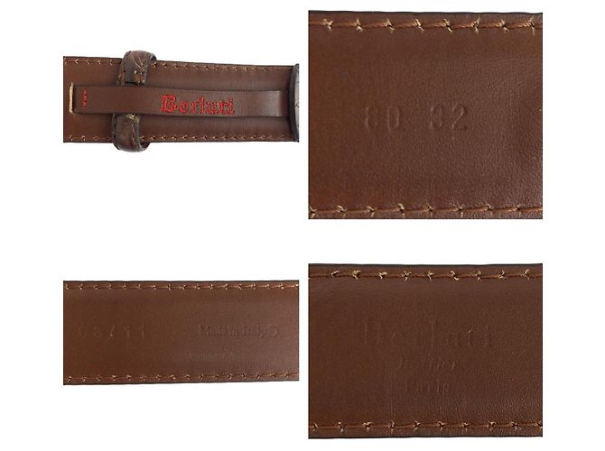 Berluti Calligraphy Ledergürtel Braun - Ansicht 3