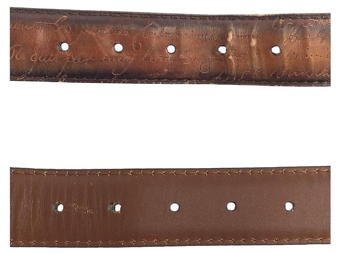 Berluti Calligraphy Ledergürtel Braun - Ansicht 5