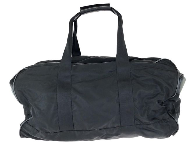 Borsa Boston Tessuto Saffiano Prada Nero - vista 2