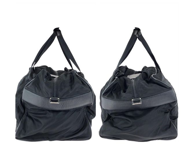 Borsa Boston Tessuto Saffiano Prada Nero - vista 8
