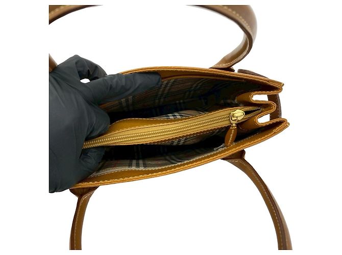 Burberry Lederhandtasche Braun - Ansicht 10
